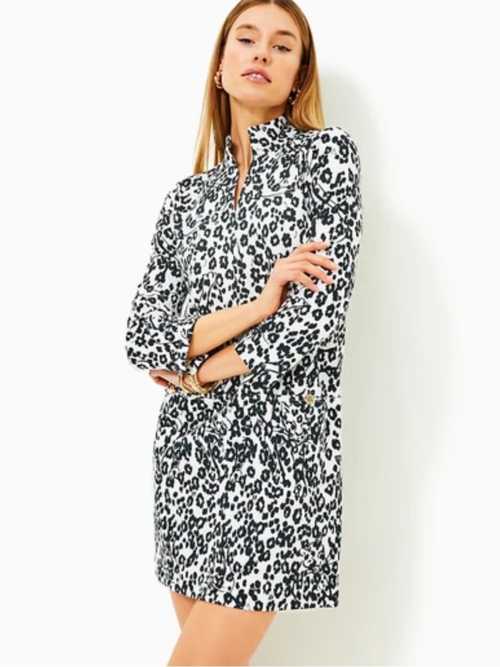 Lilly Pulitzer ROSIE DRESS “COCONUT LETS PAWTY” animal print